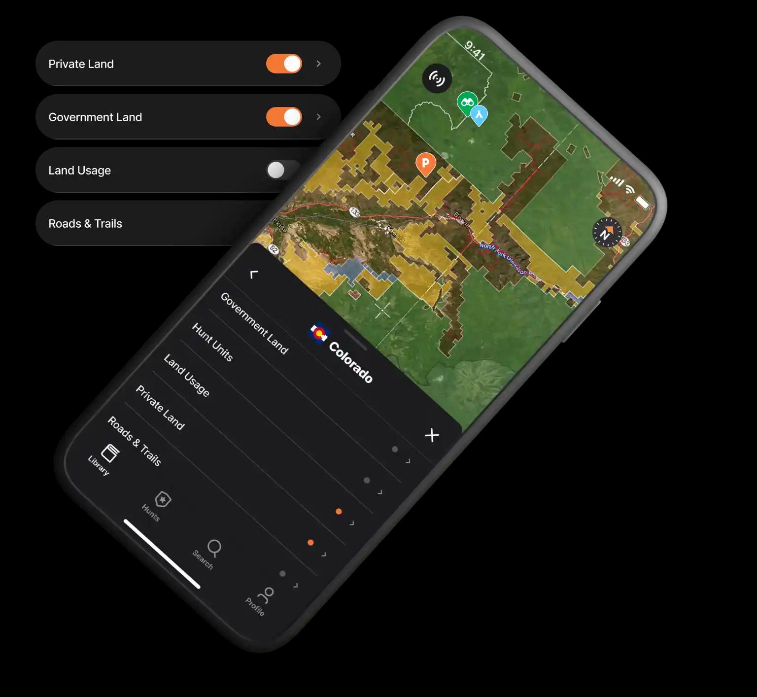 Downloads large enough for your whole hunt area