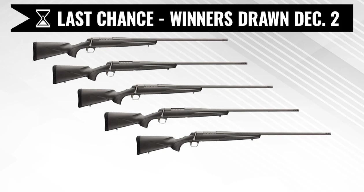 November INSIDER giveaway - 5 Browning X-Bolt Pro Tungsten Rifles In 6.5 PRC