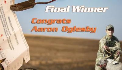 Congrats Aaron Oglesby - 4 weeks 4 tags final winner