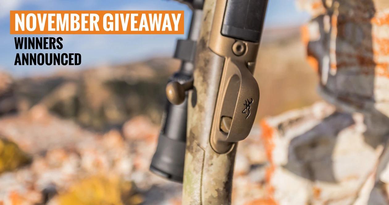 5 people just won a Browning X-Bolt rifle