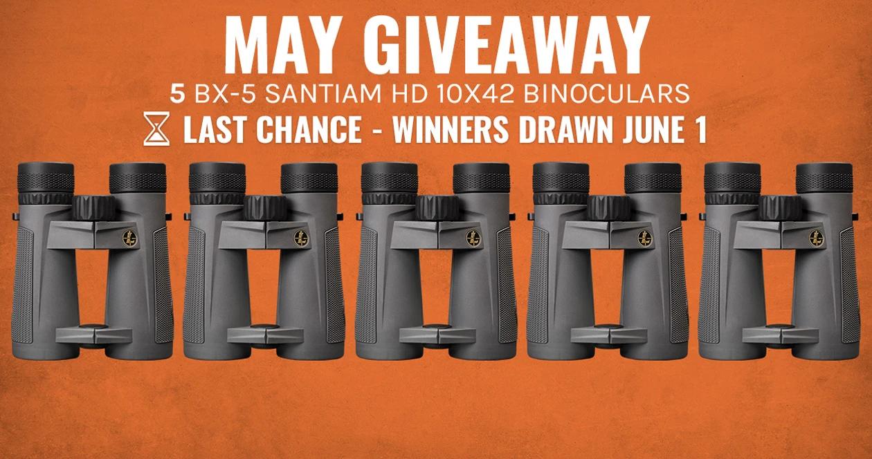 May INSIDER Giveaway: 5 Leupold BX-5 Santiam HD 10X42 Binoculars
