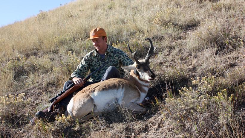 Dave allee with his wyoming antelope conclusion