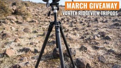 March INSIDER Giveaway - 6 Vortex Ridgeview Carbon Fiber Tripods
