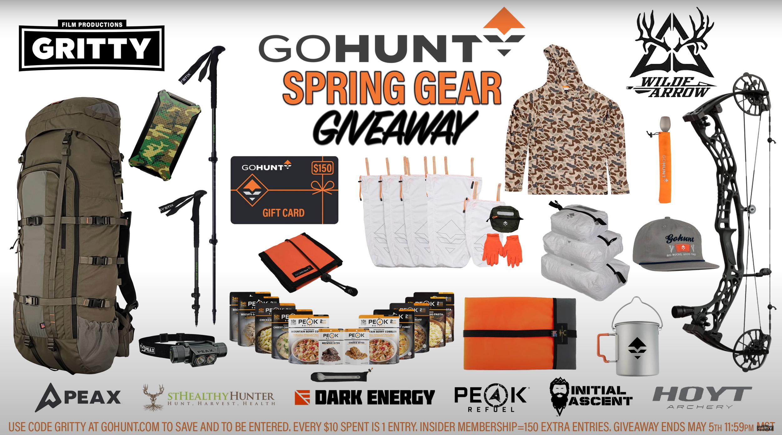 GOHUNT Spring Gear Giveaway with Gritty moose film launch