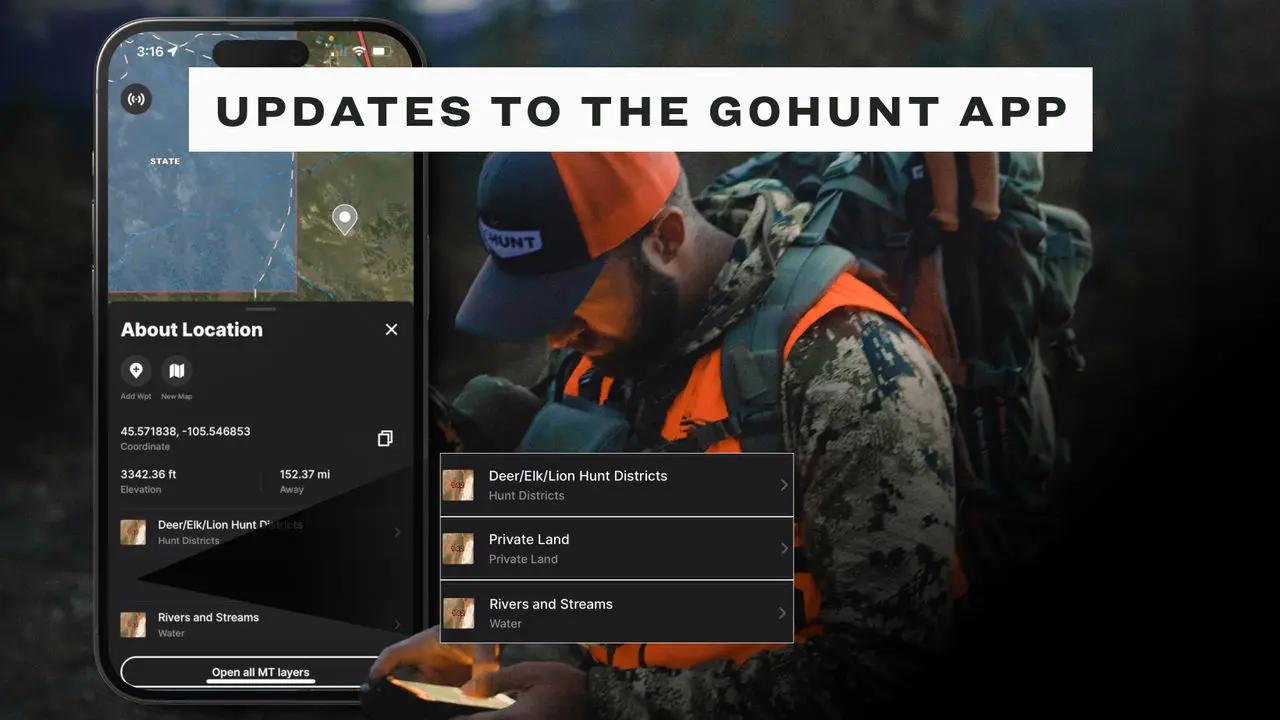 New GOHUNT Maps features and layers