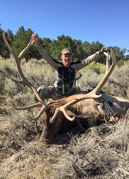 Todd Ruhland with his 2016 Utah elk front view