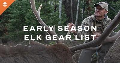 Trail Kreitzer 2022 early season archery elk hunting gear list