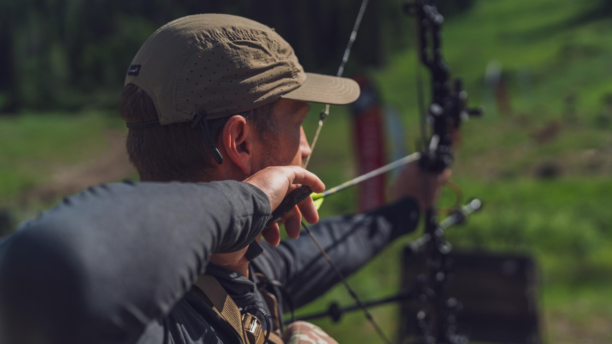 Trail Kreitzer showing proper bow draw length