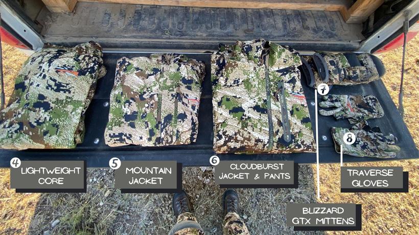 Additional womens sitka layers for elk season