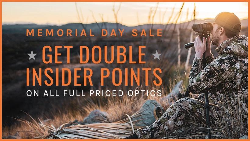 For a limited time get DOUBLE INSIDER Points on full priced optics!