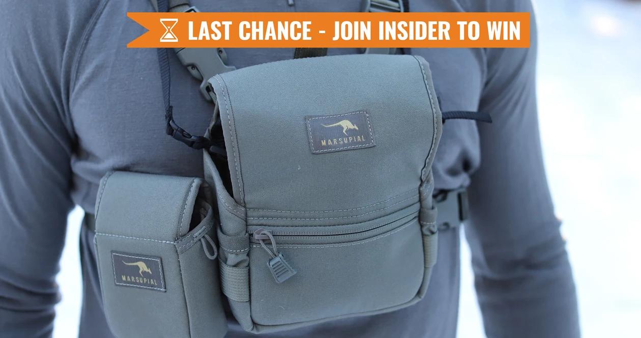 The February INSIDER Last Chance! 40 Marsupial Gear Bino Packs