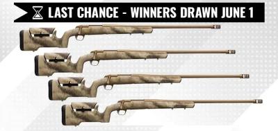 May INSIDER giveaway - 4 Browning X-Bolt Hell's Canyon Max Long Range Rifles In 6.5 PRC