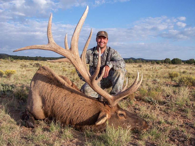 Dave Loescher with an early rifle Arizona elk