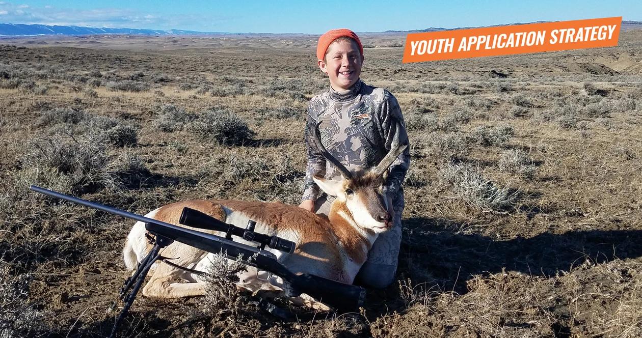 My oldest son with his first ever big game animal taken in Wyoming. All photo credits: Trail Kreitzer