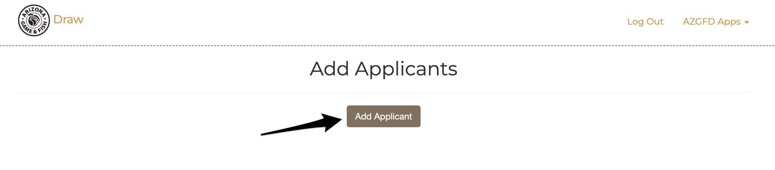 Add applicant section on Arizona licensing website