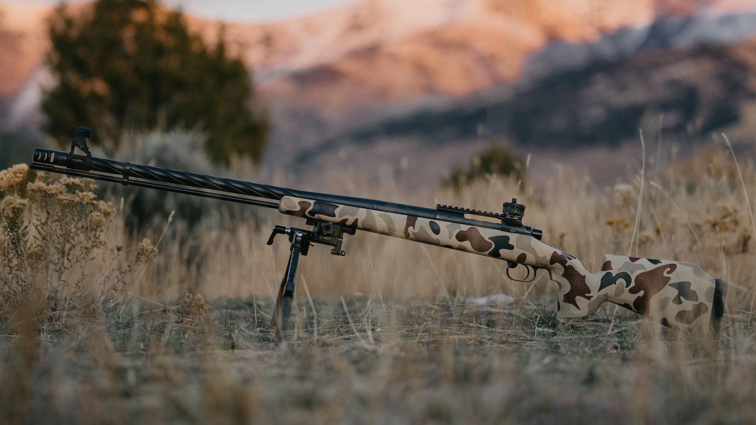 Arrowhead rifles muzzleloader with REVIC EXO MOA Extreme adjustable peep system