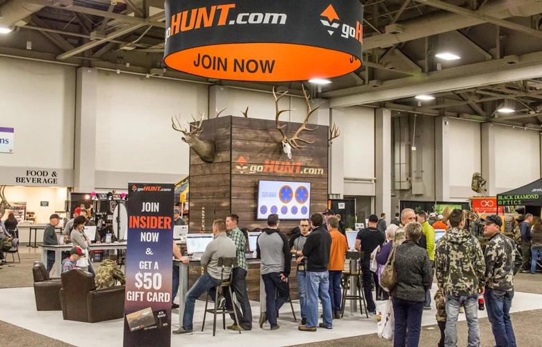 Gohunt booth at western hunting expo 1