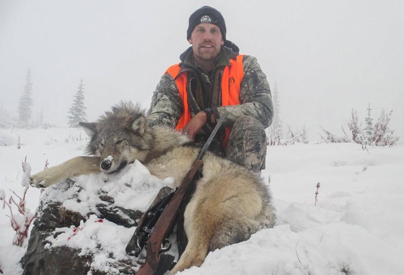 Josh volinkaty with his 2016 montana wolf