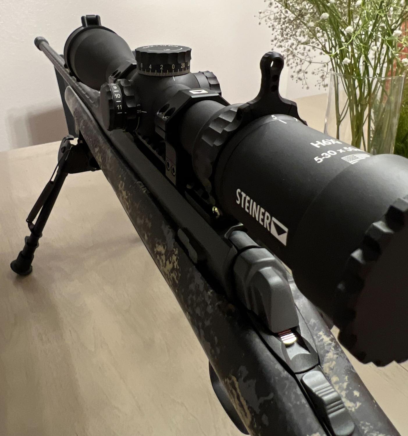 Close up photo of Steiner riflescope