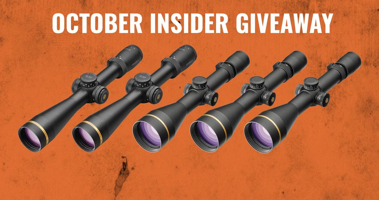 October INSIDER giveaway - 5 Leupold Riflescopes