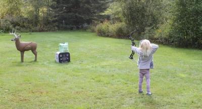 Youth archery practice