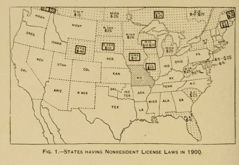 1900 non resident licenses