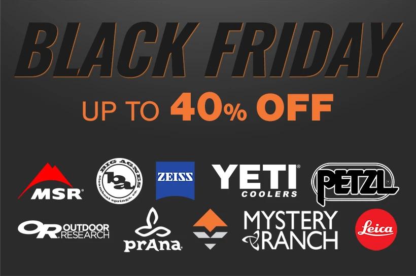 BLACK FRIDAY SALE: UP TO 40% OFF HUNDREDS OF ITEMS