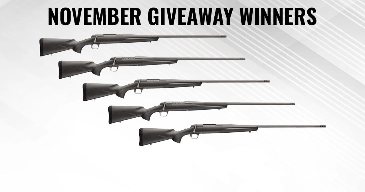 Winners Of Browning X-Bolt Pro Rifles In 6.5 PRC Announced!
