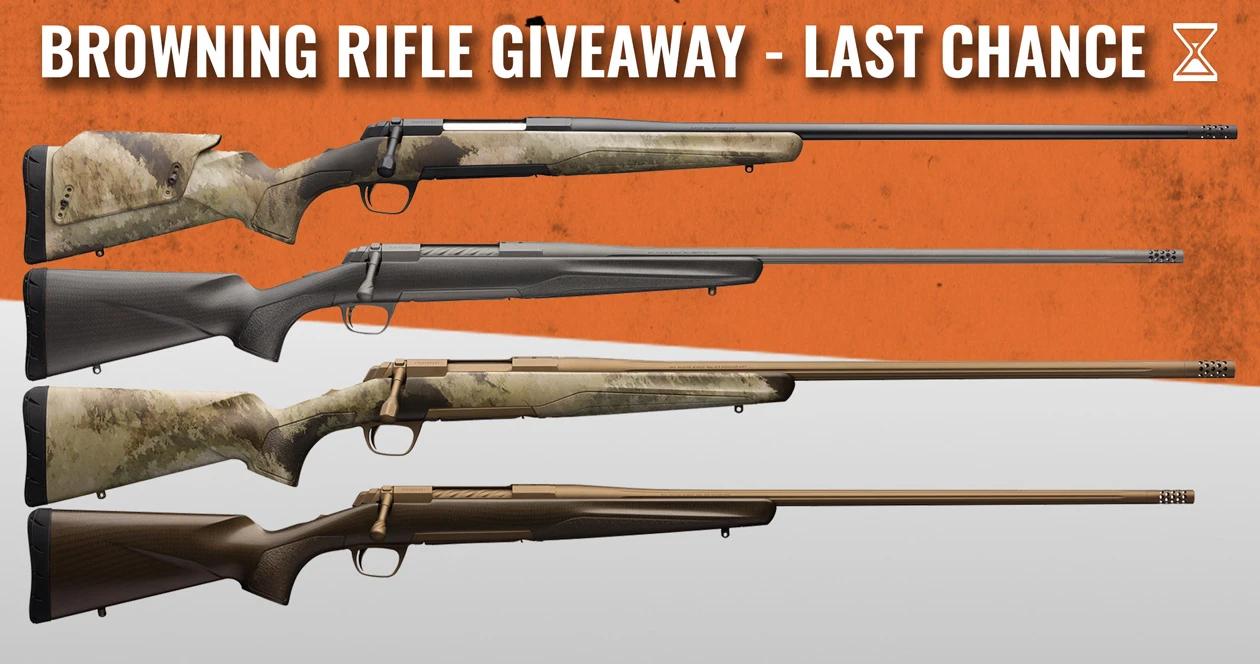 August INSIDER giveaway - 4 Brand New Browning Rifles
