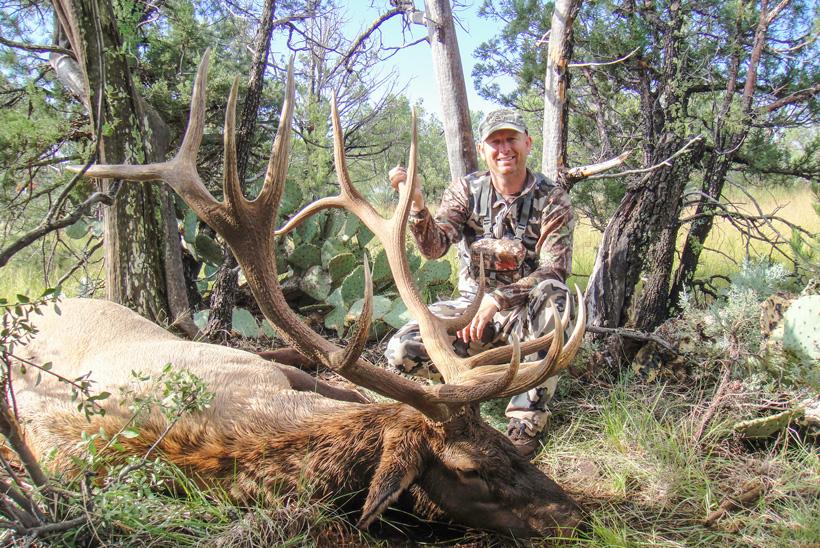 Todd brooks arizona archery elk picture with colburn and scott outfitters