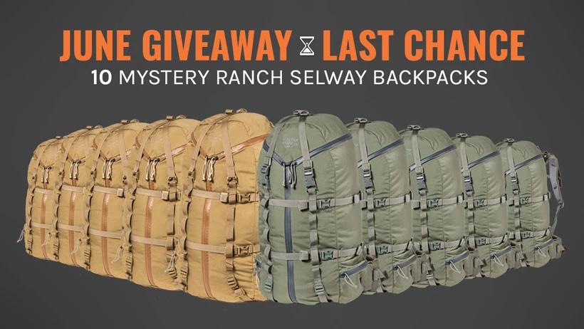 June INSIDER Mystery Ranch Selway backpack giveaway last chance