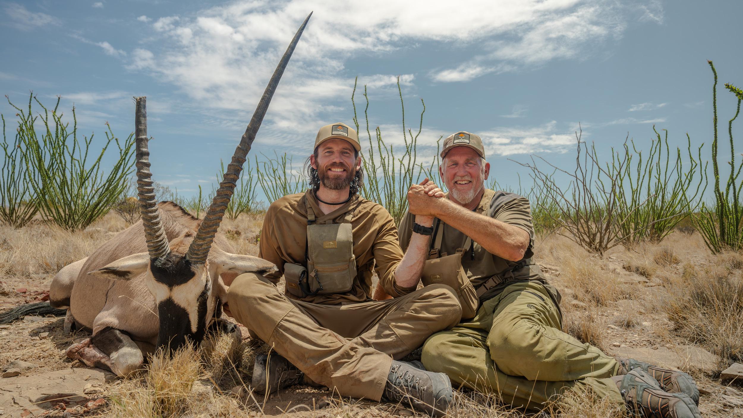 Brady Miller 2023 New Mexico oryx taken in the guided draw