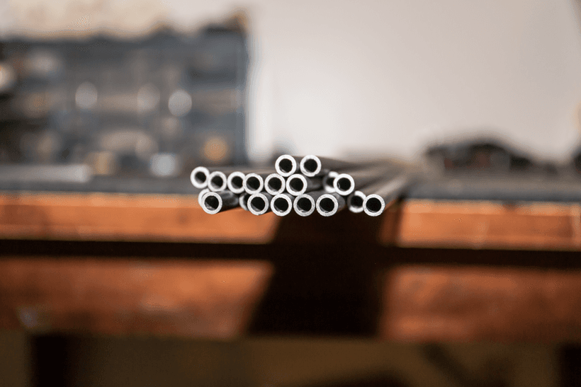 Silver mark on arrows for squaring