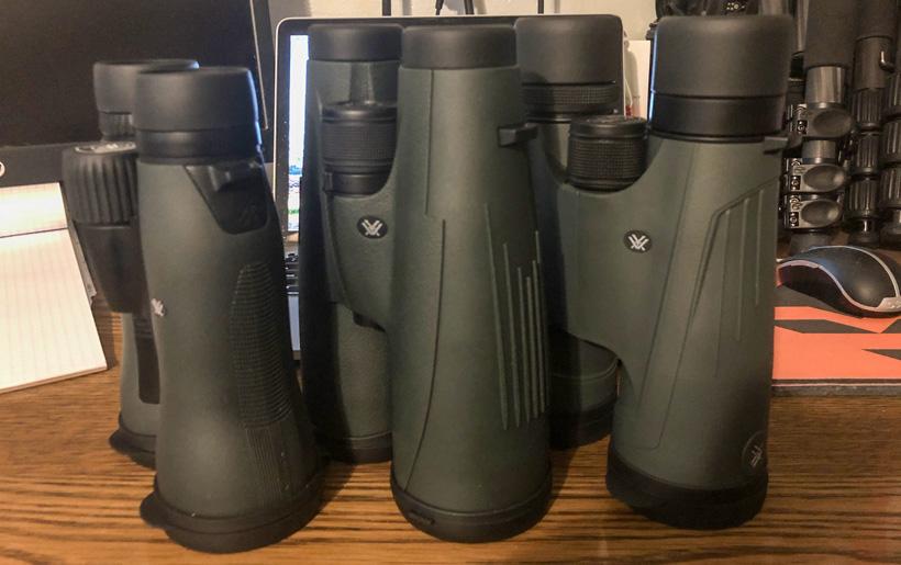 Side by side big power vortex binoculars