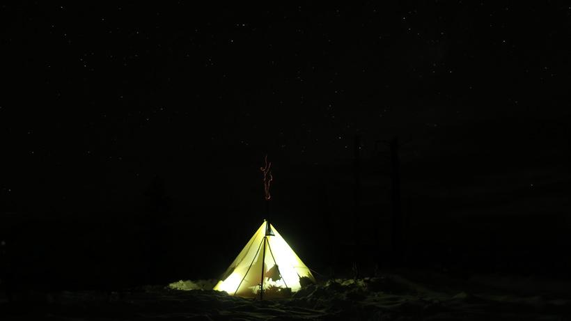Idaho mule deer camp night
