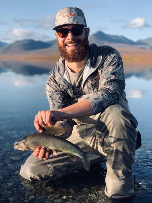 Marcus gores with alaska grayling