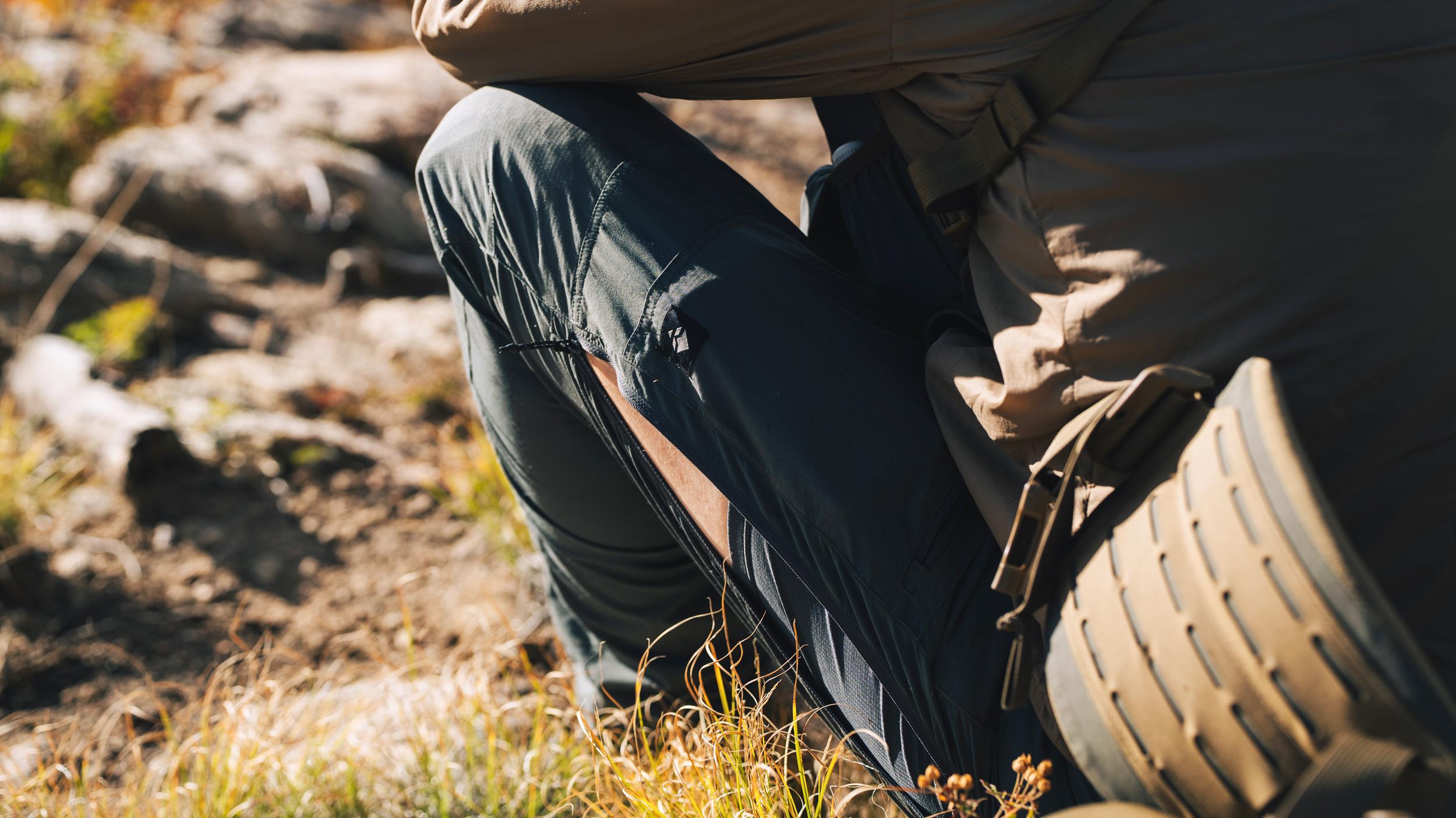 Hip zips on GOHUNT Lightweight Hunting Pants