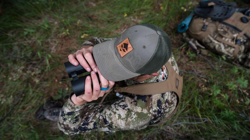 Trail kreitzer glassing for elk in wyoming