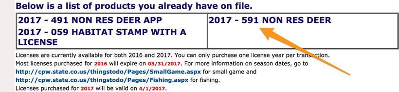 Colorado backdoor draw results