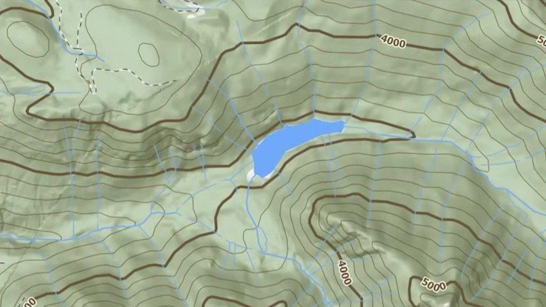 Example topo map water