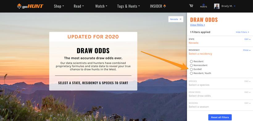 Nevada guided mule deer draw odds