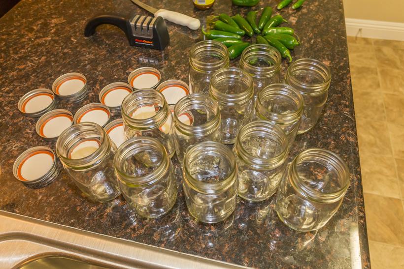 3 jars for bottled venison