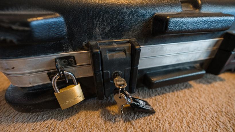 Locks for flying with firearm