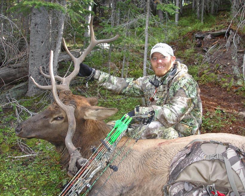 Ron elmer with his trophy bull elk 12