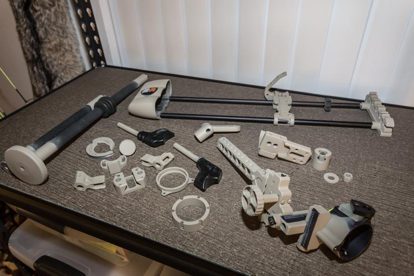 Bow accessories after paint