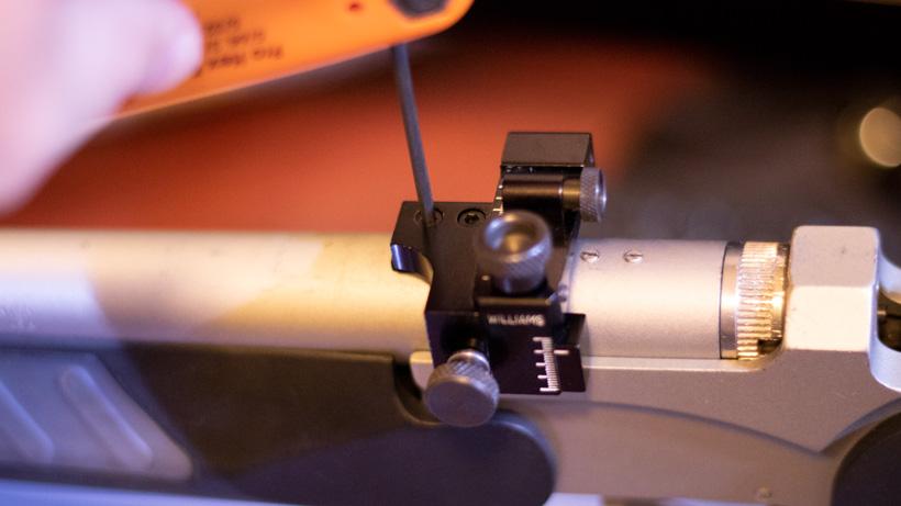 Attaching williams adjustable muzzleloader sight peep