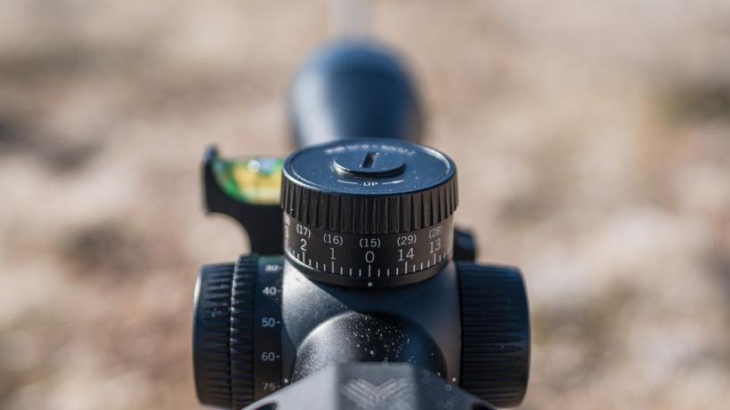 Locking elevation turret on vortex razor hd lht riflescope