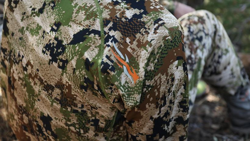 Sitka base layers while hunting