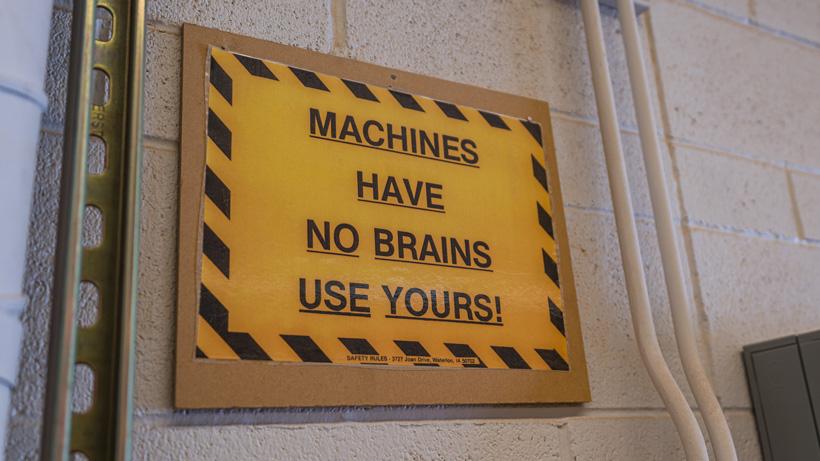 Words to live by when cutting wood