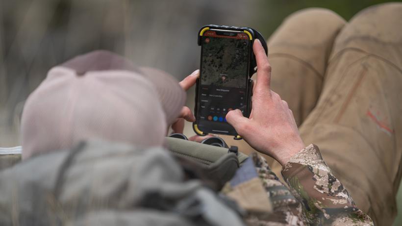 Dropping waypoints while on backcountry hunt